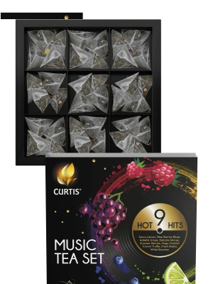 Чай Curtis Music Tea Set ассорти 9 вкусов 36 пакетиков 62,3г