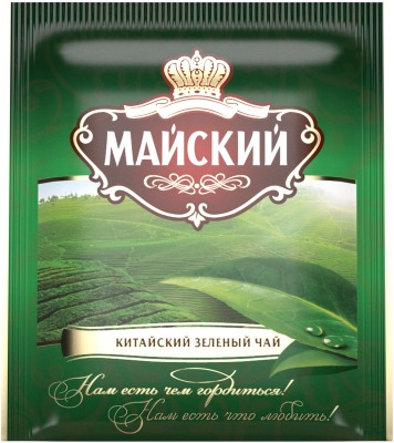 Чай Майский зеленый сашет 200пакетиков*2г