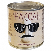 Фасоль SUNFEEL белая в собственном соку 425мл