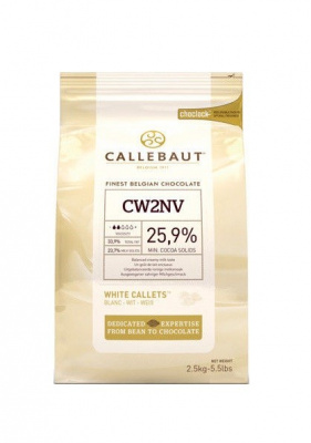 Шоколад Callebaut белый 25,9% 2,5кг для фонтана и фондю