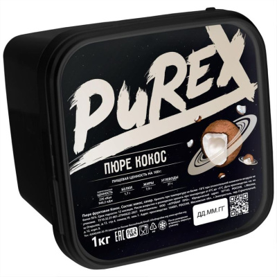 Пюре Агробар (AGROBAR) кокос с/м 1кг PUREX