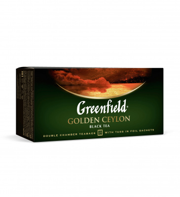 Чай GREENFIELD Golden Ceylon черный в 25пакетиков*2г