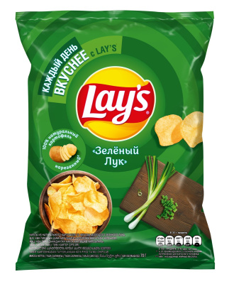 Чипсы Lays Зеленый лук 70г