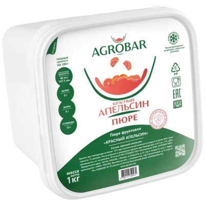 Пюре Агробар (AGROBAR) красный апельсин с/м 1кг