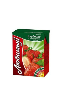 Сок Любимый сад Клубника-Яблоко 200мл