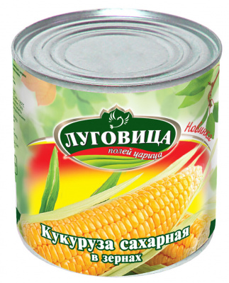 Кукуруза Луговица сахарная в зернах 425мл