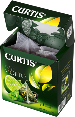 Чай Curtis Fresh Mojito зеленый 20пирамидок*1,7г