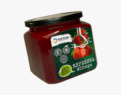 Пюре Proff Puree клубника без сахара с/м 500г