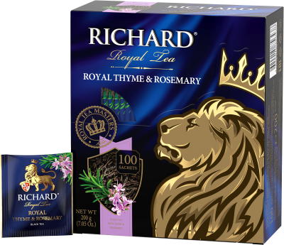 Чай RICHARD Royal Thyme and Rosemary черный 100шт*2г сашет