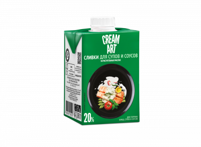 Сливки CREAM ART для супов и соусов на растительных маслах 20% 500мл