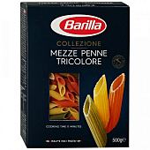 Макароны Barilla (Барилла) Mezze Penne Tricolore 500г