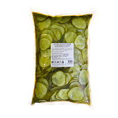 Огурцы маринованные слайсы 1,8кг ПРЕДГОРЬЕ