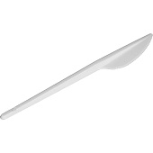 Нож столовый одноразовый белый 165мм 1упак*100шт Премиум 