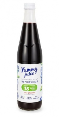 Нектар Yummy juice черничный без сахара 500мл
