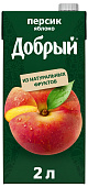 Нектар Добрый персик-яблоко 2л