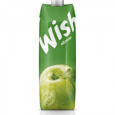 Сок Wish яблоко 1л
