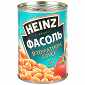 Фасоль Heinz белая в томатном соусе 415г