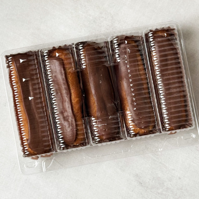 Пирожное Эклер Ванильный с/м 55г*5шт 275г Десерт Фентези