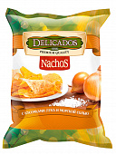 Чипсы Delicados Nachos кукурузные кусочки лука и морская соль 75г