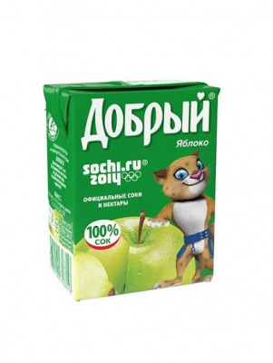 Сок Добрый яблочный 0,2л