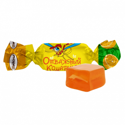 Конфеты Отважный комарик желейные со вкусом апельсина