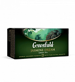 Чай GREENFIELD Jasmine Dream зеленый с жасмином 25пакетиков*2г