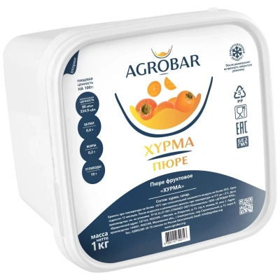 Пюре Агробар (AGROBAR) хурма с/м 1кг