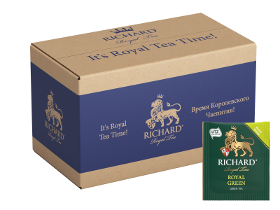 Чай RICHARD Royal Ceylon Green зеленый сашет 200пакетиков*2г
