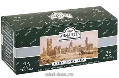 Чай Ahmad Tea Earl Grey черный 25пакетиков*2г