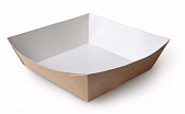 Лоток бумажный жиростойкий Kraft 110*110*42мм 1уп*300шт 