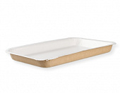 Лоток бумажный жиростойкий для горячих блюд ECO PLATTER 200*110*20мм 1уп*300шт 