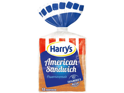 Хлеб Harry's American Sandwich тостовый пшеничный 470г