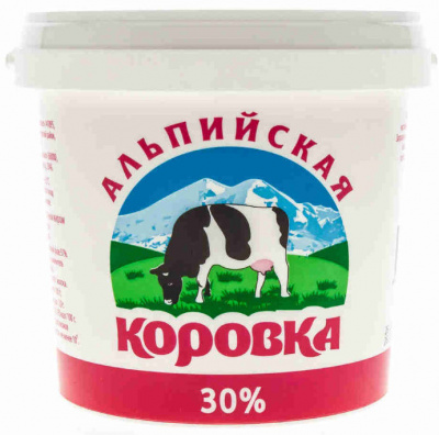 Сметанный продукт Альпийская Коровка 30% 5кг