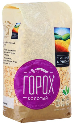 Горох Чистая крупа колотый 800г