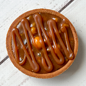 Пирожное Тарталетка Карамельно-ореховая 9шт 855г Десерт Фентези