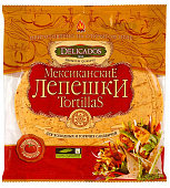 Лепешки Tortillas Delicados пшеничные томатные 25см*6шт 400г