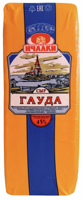 Сыр Гауда 45% брус 3,4кг Ичалки