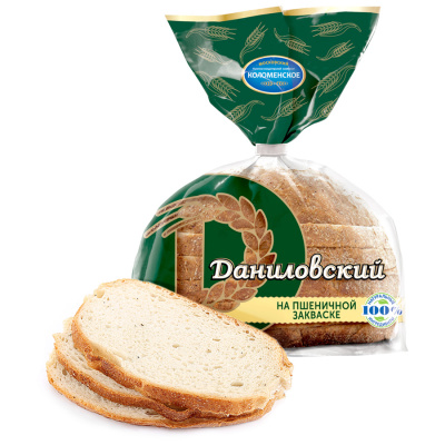 Хлеб Коломенское Даниловский на пшеничной закваске нарезка 275г