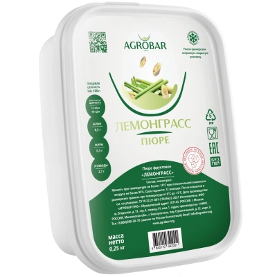 Пюре Агробар (AGROBAR) лемонграсс с/м 250г