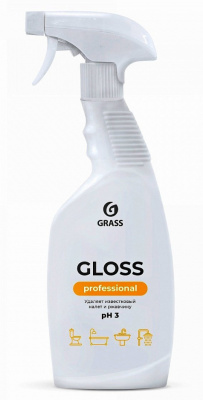 Средство Grass Gloss Professional для удаления известкового налета и ржавчины (кислотное) 600мл          