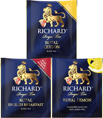 Чай RICHARD Royal Postcards Tea Rabbit King черный ассорти сашет 9шт 17,1г        