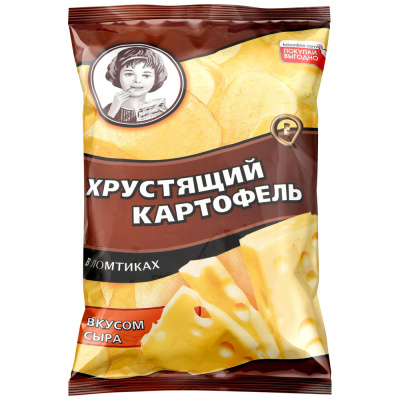Чипсы Хрустящий картофель со вкусом сыра 40г