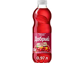 Морс Добрый брусника, морошка, виноград, клюква 0,97л пл/б