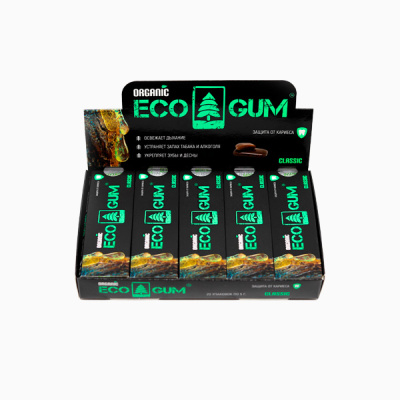 Жевательная смола лиственницы сибирской ECO GUM Classic 20уп*5г