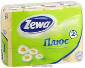 Туалетная бумага Zewa Плюс аромат ромашки 2-х слойная 12 рулонов