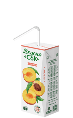 Напиток сокосодержащий ВкусноСок персиковый 0,2л