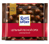 Шоколад темный Ritter Sport Цельный лесной орех EXTRA NUT 100г