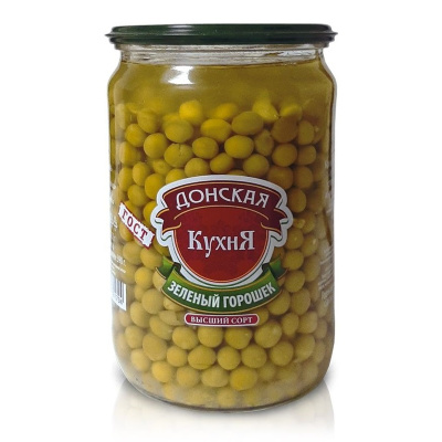 Горошек зеленый 650г Донская Кухня