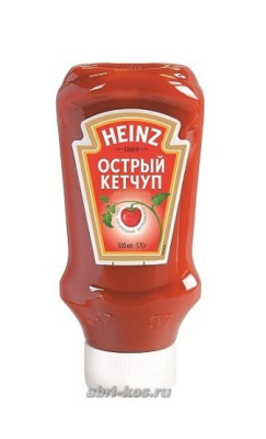 Кетчуп Heinz острый Top-Down 570г