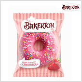 Донат клубника со вкусом клубники 58г*32шт Bakerton в инд/уп